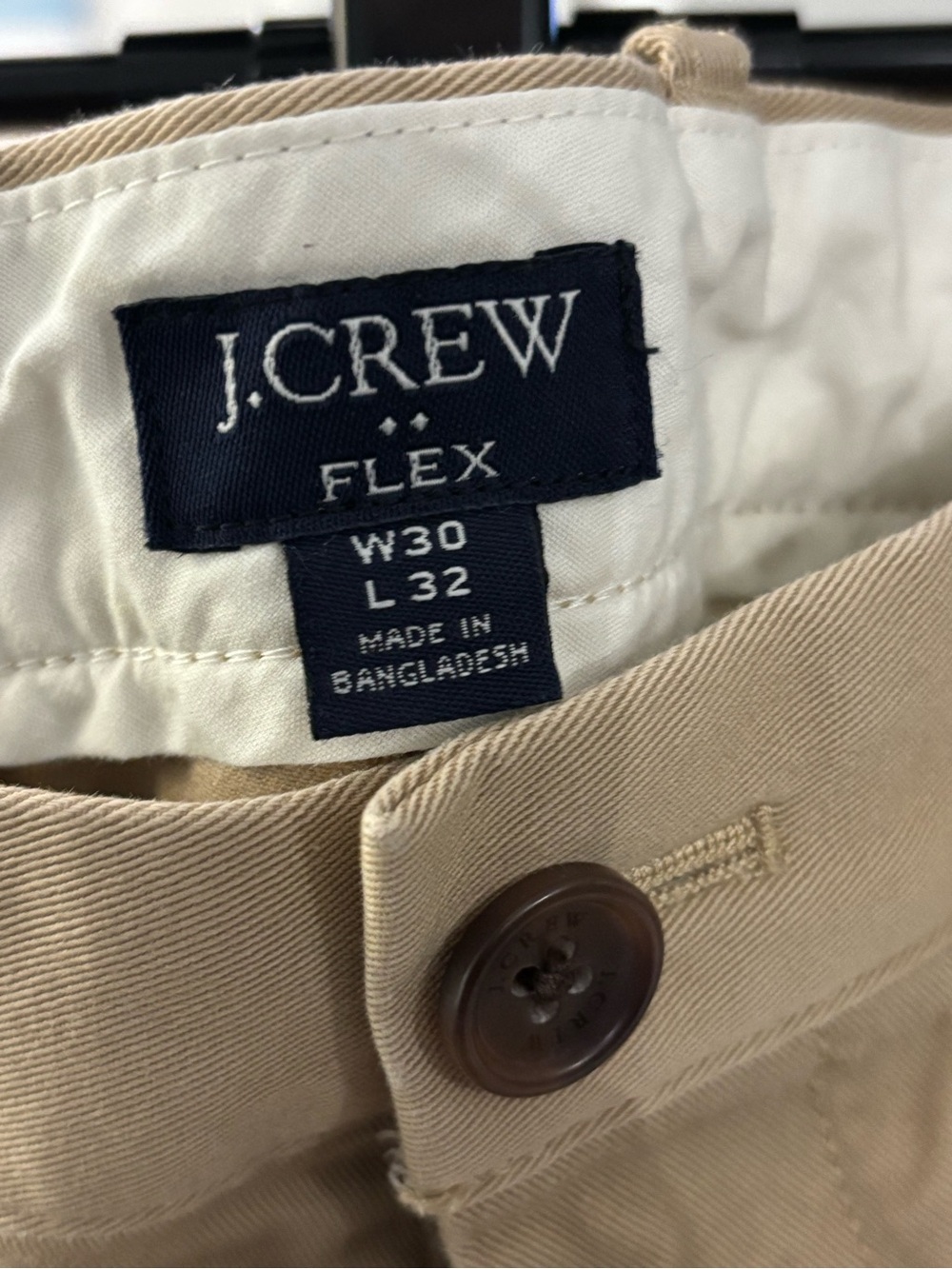 J. Crew Flex Chino Pants in Tan